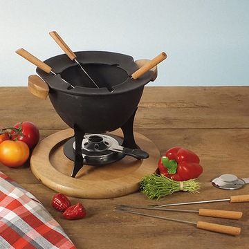 ZESTAW DO FONDUE ŻELIWNY dla 6 os Kela