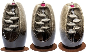 КЕРАМИЧЕСКИЙ АРОМАТИЧЕСКИЙ КАМИН ВОДОПАД БЛАГОВОНИЯ ОБРАТНЫЙ ПОТОК ФИТИЛИ АРОМАТЕРАПИЯ