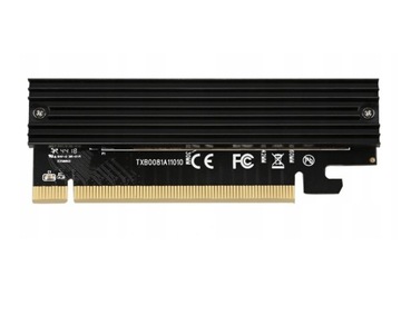 SSD-адаптер PCIe x16 M.2 M-Key NVMe + РАДИАТОР