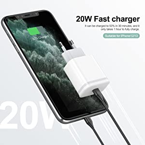 БЫСТРОЕ СЕТЕВОЕ ЗАРЯДНОЕ УСТРОЙСТВО LUOATIP USB-C 20 Вт QC PD