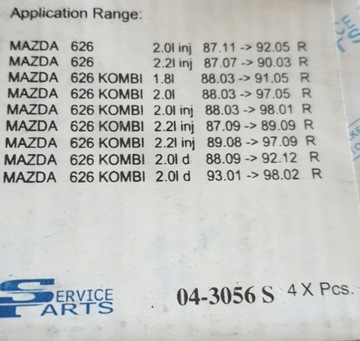 Klocki hamulcowe Mazda 626 przód