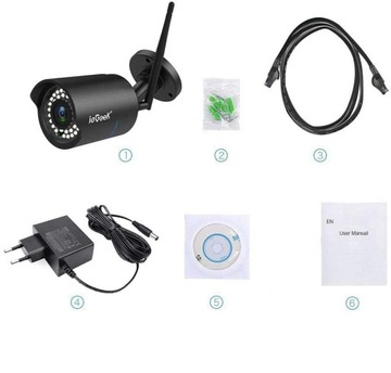 2X KAMERA ZEWNĘTRZNA MONITORING 1080 HD IP66 WIFI