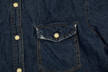 ДЖИНСОВАЯ ПОТЕРТАЯ РУБАШКА SAINTS&MORTALS M