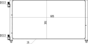 CHLADIČ KLIMATIZACE DOBLO 1.9JTD 01-05 46821270