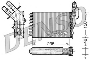DENSO DRR23001 NÁHRADA TEPLÁ TOPENÍ INTERIÉR