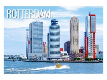 ROTTERDAM - Wieże - Nabrzeże - Magnes na lodówkę