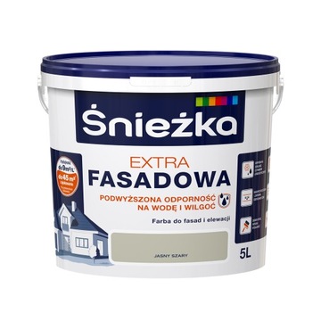 Śnieżka Extra Fasadowa Jasny Szary 5L