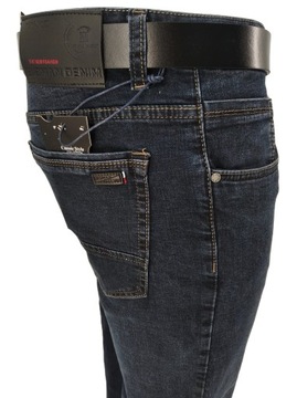 SPODNIE MĘSKIE JEANS DENIM DARK W37 PAS 94-96 CM
