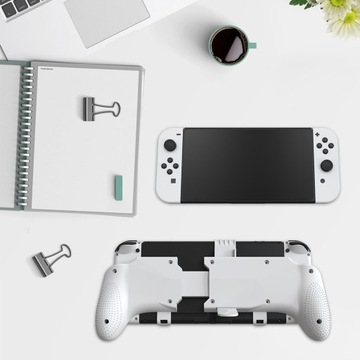 Контроллер подставки-подставки для ручки для переключателя Nintendo/переключателя OLED — белый