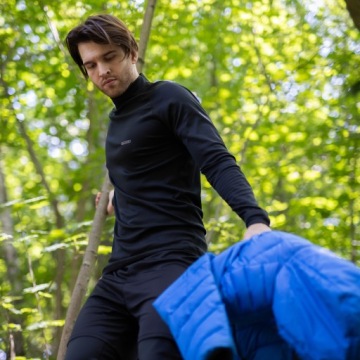 ТЕРМОАКТИВНАЯ МОТОЦИКЛОВАЯ ТОЛСТОВКА XL ТЕПЛАЯ С ПОДКЛАДКОЙ GOLF IONS SILVER DURABLE