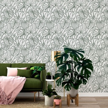 ШАБЛОН ЖИВОПИСИ, повторяемый // ТРОПИЧЕСКИЕ ЛИСТЬЯ