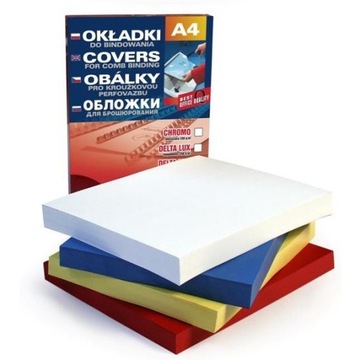 OKŁADKI DO BINDOWNICY A4 SKÓROPODOBNE DELTA 100 SZ