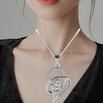 Колье в форме сердца с любовным мотивом Подарки маме от дочки ко Дню матери от Elegant Women