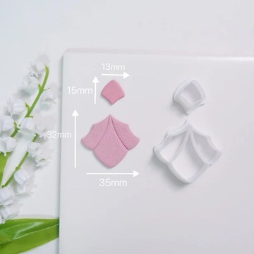 Soft Pottery Earrings Cutting Mold Heart Rainvow Irregular Geometric Shape