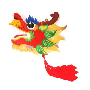 Handmade Paper Dragon Lovely Dragon red 45x36cm