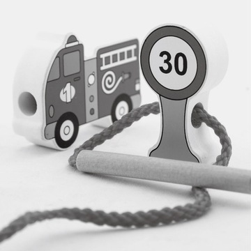 VIGA WOODEN STRINGER STRINGER кружево MONTESSORI CARS