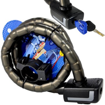 ZAPIĘCIE DO ROWERU ZABEZPIECZENIE ROWEROWE BLOKADA ŁAŃCUCH MOCNA