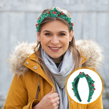 Женская повязка на голову с жемчужным узлом Miss, лента для волос
