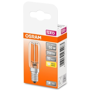 Светодиодная лампа E14 T26 T26 накаливания 6,5 Вт OSRAM GLASS