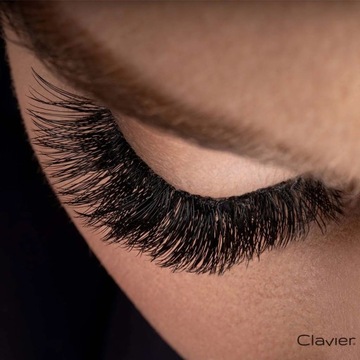 Clavier Kępki Rzęs 10 mm - DU2O Double Volume 20D