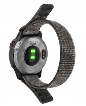 Pasek 22mm Garmin Fenix 5 6 7 Nylonowy Szary