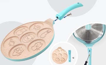 ИНДУКЦИЯ Сковорода для блинов блины БЛИНЫ яйца ВЕСЕЛЫЕ ЖИВОТНЫЕ