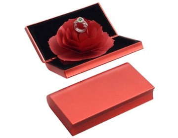 Pudełko- róża 3D ZARĘCZYNY URODZINY