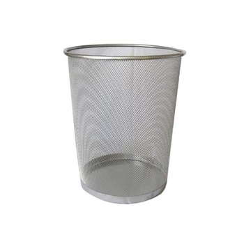 Druciany kosz okrągły 12l srebrny Selvie