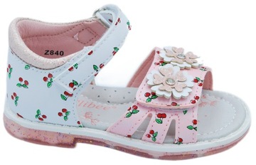 SŁODKIE WISIENKI SANDAŁKI w.skóra r.21 / 14cm