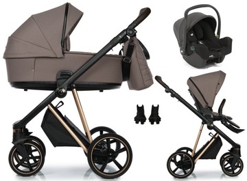 WÓZEK ROAN IVI FOTELIK JOIE I-SNUG 2 3w1 COCOA RG