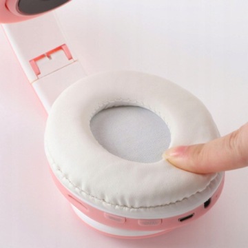 БЕСПРОВОДНЫЕ НАУШНИКИ BLUETOOTH ДЛЯ ДЕТЕЙ КОШАЧЬИ УШИ С ПОДСВЕТКОЙ ПОДАРОК