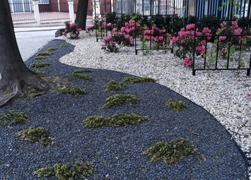 Декоративный базальтовый камень Gris Black для сада TONA