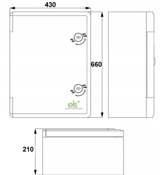 ШКАФ ШКАФ АБС ПЛАСТИК 430х660х210