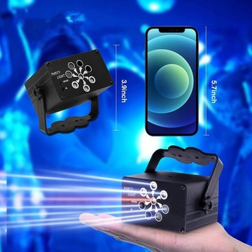 PROJEKTOR DYSKOTEKOWY KULA DISCO REFLEKTOR UV LED