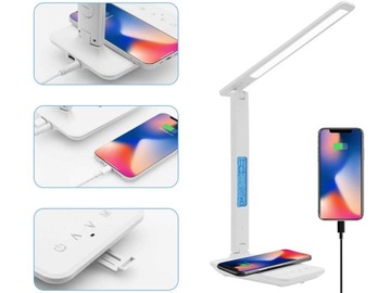 ŁADOWARKA INDUKCYJNA LAMPKA LED NA BIURKO - ALOGY