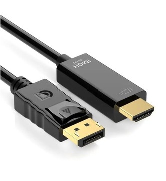 Adapter 4K DisplayPort na HDMI DP DisplayPort na HDTV Adapter 4K (męski na męski) 3 m