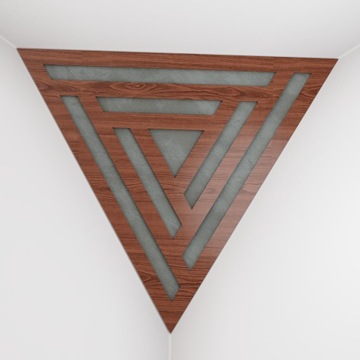 2szt Pułapki Basowe Kątowa Triangle SCIFI-F | Orzech-Szary
