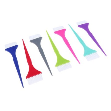 7 парикмахерских кистей для окрашивания волос.