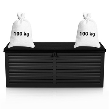 SKRZYNIA do OGRODU na Taras 390L SIEDZISKO do200kg * DUŻA *SOLIDNA *POJEMNA