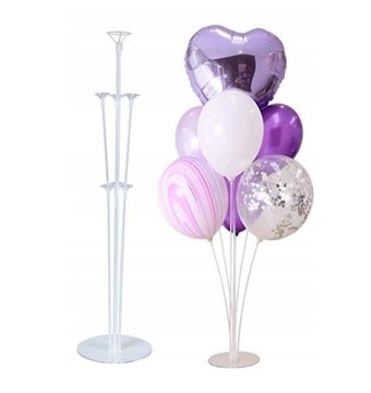 Stojak na Balony plastikowy 70 cm, Urodziny Chrzest Komunia