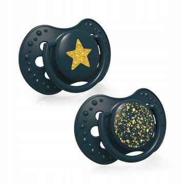 LOVI Smoczek dynamiczny 3-6m 2szt Stardust green