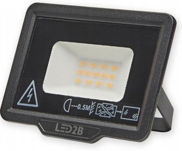 Naświetlacz LED 10W zimna 6000K 800lm czarny IP65