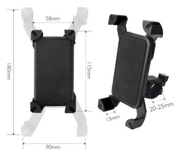 ДЕРЖАТЕЛЬ ДЛЯ ТЕЛЕФОНА, СМАРТФОНА, GPS, BIKE 4–7 футов