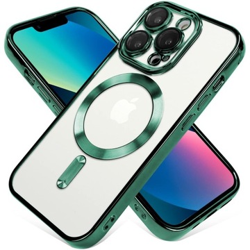 ETUI DO IPHONE 12 PRO CIEMNY ZIELONY MAGSAFE