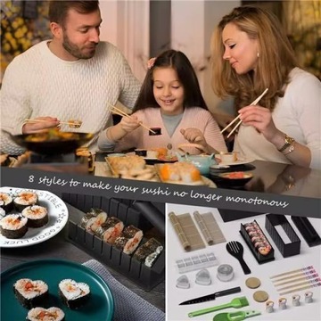 Полный набор для приготовления суши MAKER SUSHI MACHINE КОВРИКИ ДЛЯ ЕДИНИЦЫ