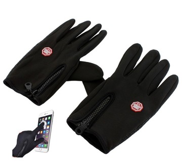 RĘKAWICZKI DO SMARTFONA BIEGANIA DOTYKOWE ROWEROWE SPORTOWE ZIMOWE L BQ19H