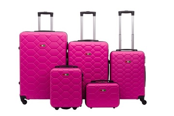 НАБОР ДОРОЖНЫЙ ЧЕМОДАН НАБОР БАГАЖНАЯ СУМКА 5 шт. АМСТЕРДАМ