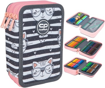 Piórnik trzykomorowy z wyposażeniem CoolPack