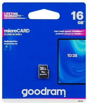 GOODRAM Karta micro SDHC 16GB Class10 UHS-I