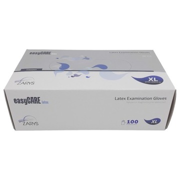 Rękawice latexowe pudrowane XL 100szt Zarys